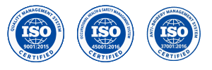 Sertifikasi ISO 9001:2015, ISO 45001:2016, dan ISO 37001:2016